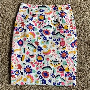 Printed Boden Pencil Skirt